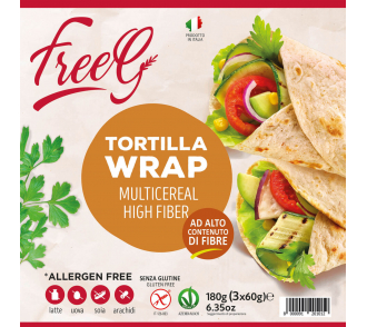 FreeG Gluténmentes Teljeskiőrlésű Tortilla Wrap 180g (3x60g)
