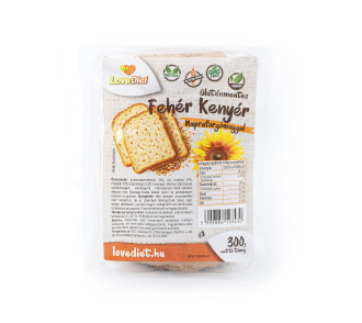 Love Diet Gluténmentes Fehér Kenyér Napraforgómaggal 300g