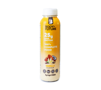 Body & Future növényi ital szójával, mandulával és zabbal, fehérjében gazdag, vanília ízesítéssel 400ml