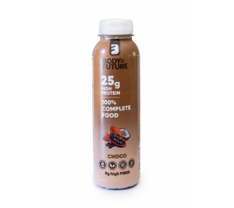 Body & Future növényi ital szójával, mandulával és zabbal, fehérjében gazdag, csokoládé ízesítéssel 400ml